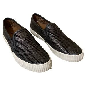 Frye Camille Metallic Perforated Slip On Casual Shoes — 3471118-PEW